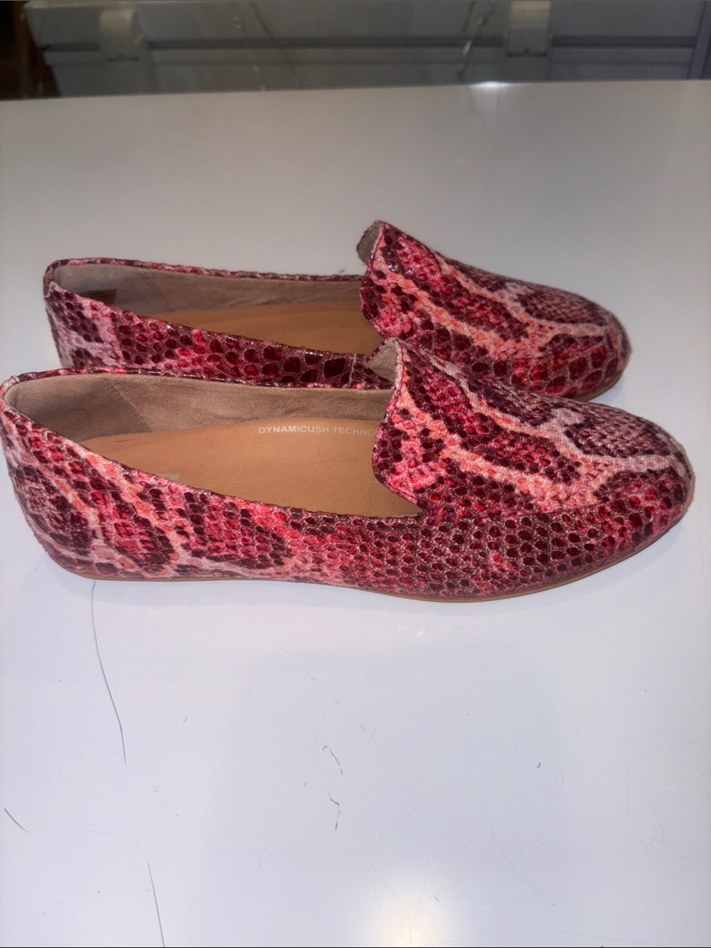 Fitflop Women's Red Snake-Print Loafers